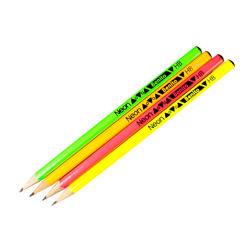مداد مشکی بنیتو مدل نئون بسته 12 عددی 