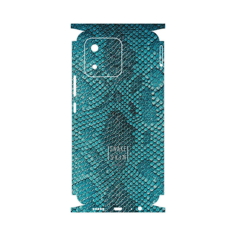 برچسب پوششی ماهوت مدل Blue Snake Skin-FullSkin مناسب برای گوشی موبایل آنر X5