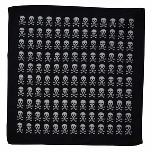 دستمال سر و گردن طرح اسکلت کد 001