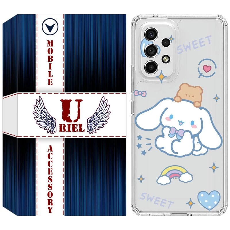 کاور یوریل مدل Clear کد 24 طرح خرگوش بامزه مناسب برای گوشی موبایل سامسونگ Galaxy A32 5G / M32 5G