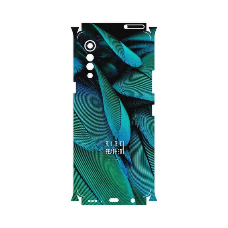 برچسب پوششی ماهوت مدل Green Feather-FullSkin مناسب برای گوشی موبایل ال جی Velvet 5G