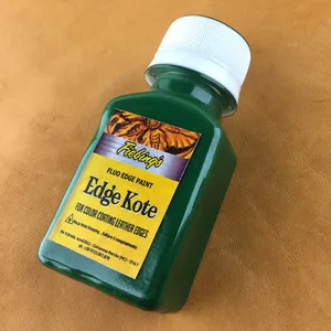 رنگ سبز تیره لبه چرم ادج کوت مدل 40ml حجم 40 میلی لیتر