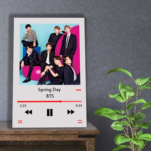 تابلو شاسی مدل موزیک آرت طرح BTS کد MP3-1
