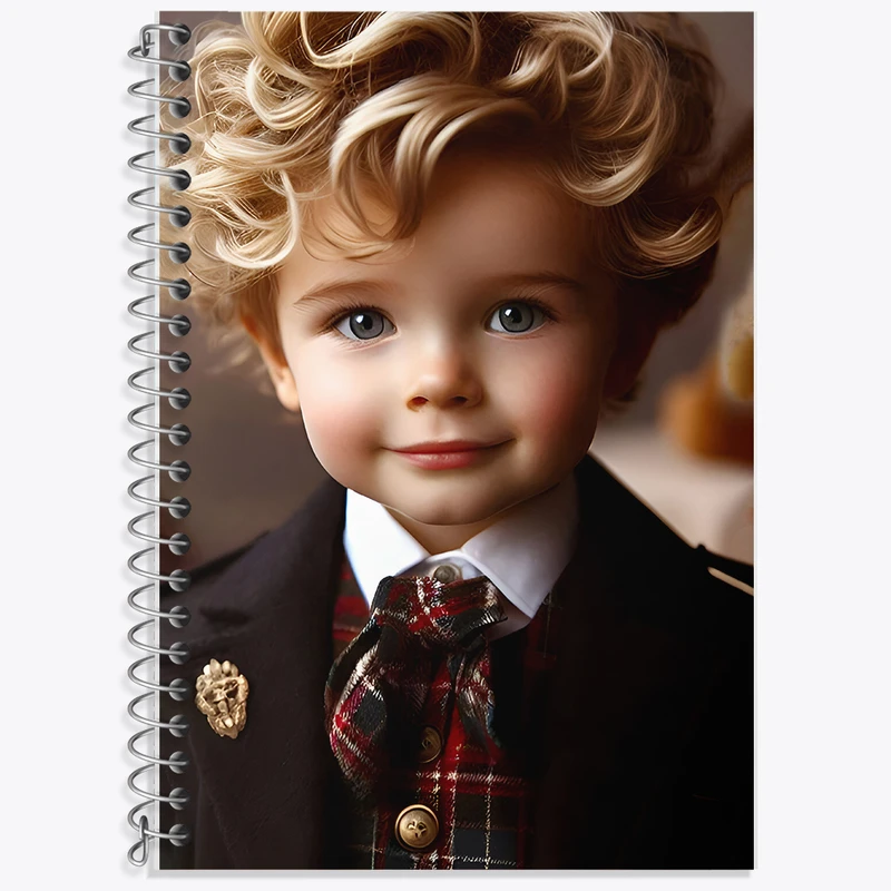 دفتر زبان 50 برگ خندالو مدل دو خط طرح پسرانه کیوت کد F7567