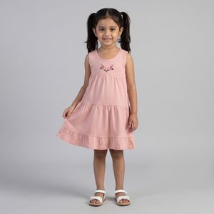 پیراهن دخترانه گل‌دار ناربن مدل 594
