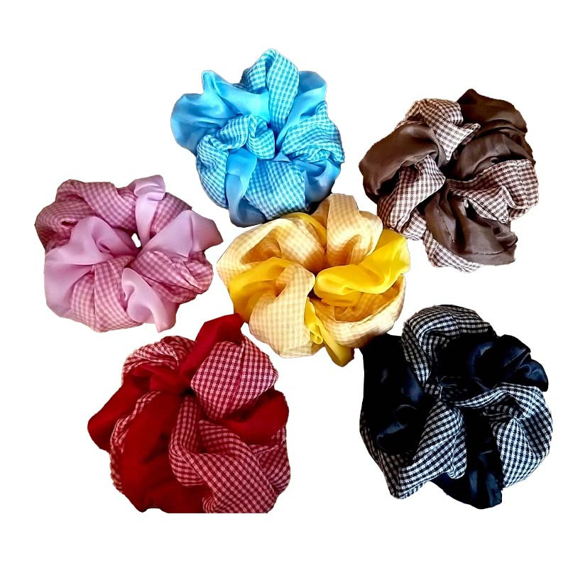 کش مو زنانه مدل چهار خانه کد K-015