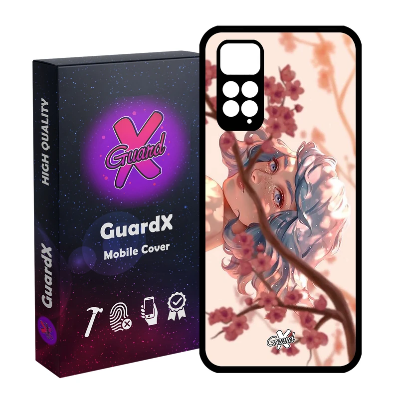 کاور گارد ایکس طرح Girl مدل Glass10007 مناسب برای گوشی موبایل شیائومی Redmi Note 11S/ Note 11 4G