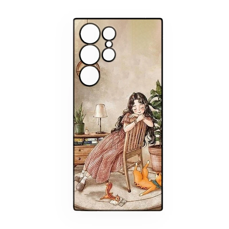 کاور طرح دخترانه کد 251 مناسب برای گوشی موبایل سامسونگ Galaxy S25 Ultra