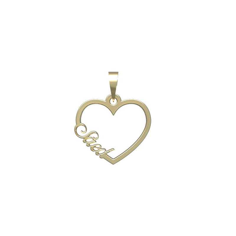 آویز گردنبند طلا 18 عیار زنانه مدوپد مدل اسم سعد saed کد PB1-10128