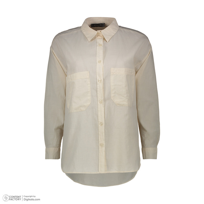 شومیز آستین بلند زنانه پیر کاردین مدل 9212102 رنگ نباتی