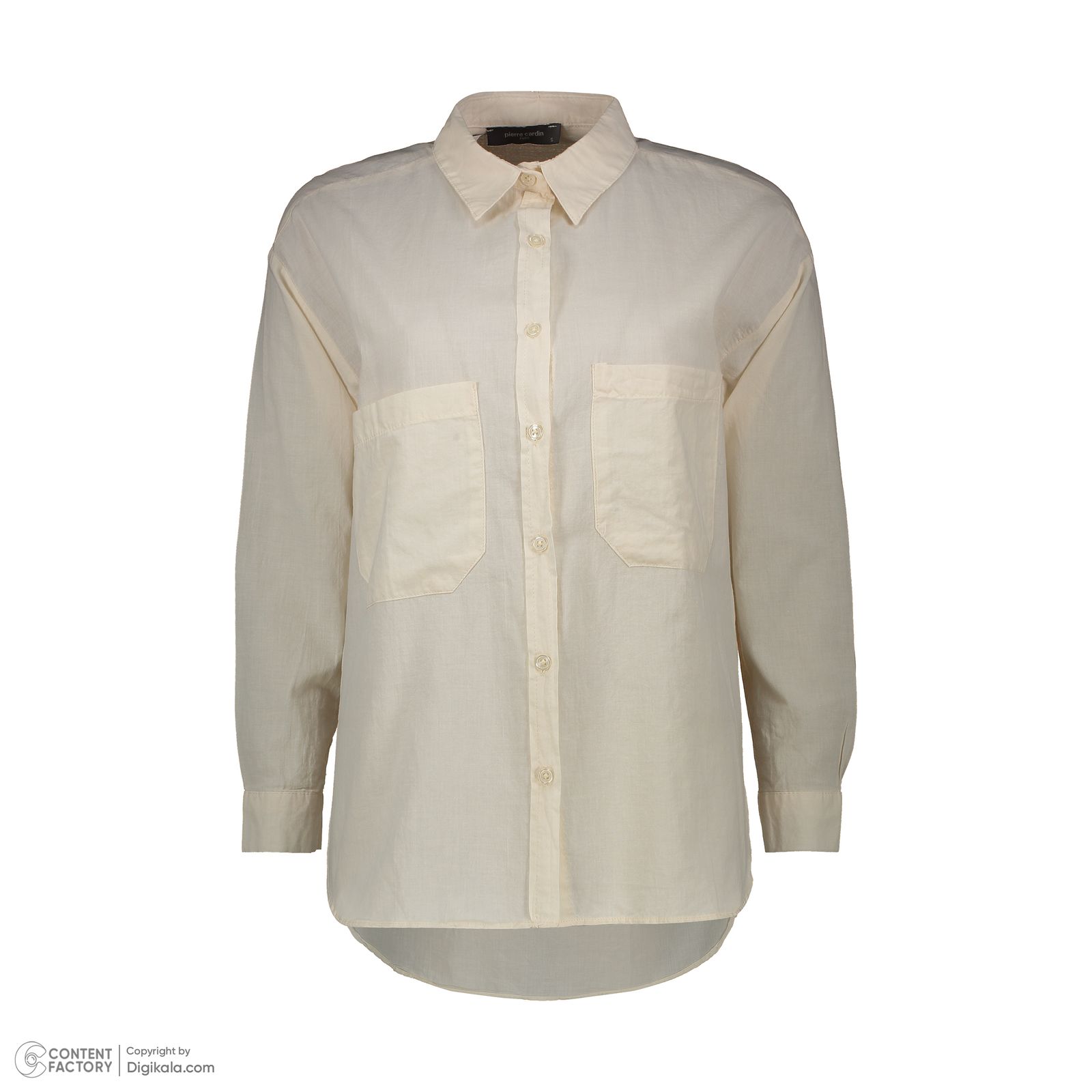 شومیز آستین بلند زنانه پیر کاردین مدل 9212102 رنگ نباتی -  - 5