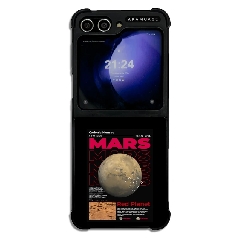 کاور آکام مدل AMC-WSGZFLIP5-PLANET-27 مناسب برای گوشی موبایل سامسونگ Galaxy Z Flip 5