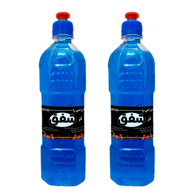 ژل آتش زا مدل شفق حجم 600 میلی لیتر بسته 2 عددی
