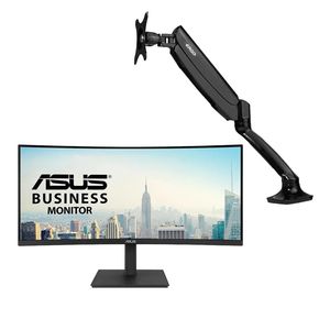 مانیتور ایسوس مدل VA34VCPN سایز 34 اینچ به همراه پایه نگهدارنده مانیتور ارگو مدل WLA001 نمای ۲