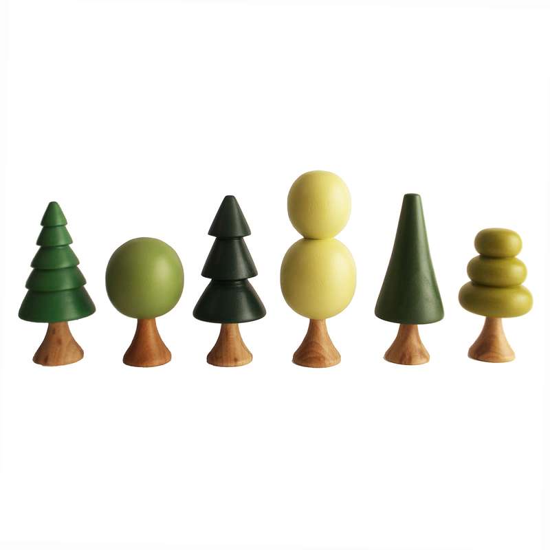 اسباب بازی زینتی طرح درخت مدل بهار مجموعه 6 عددی