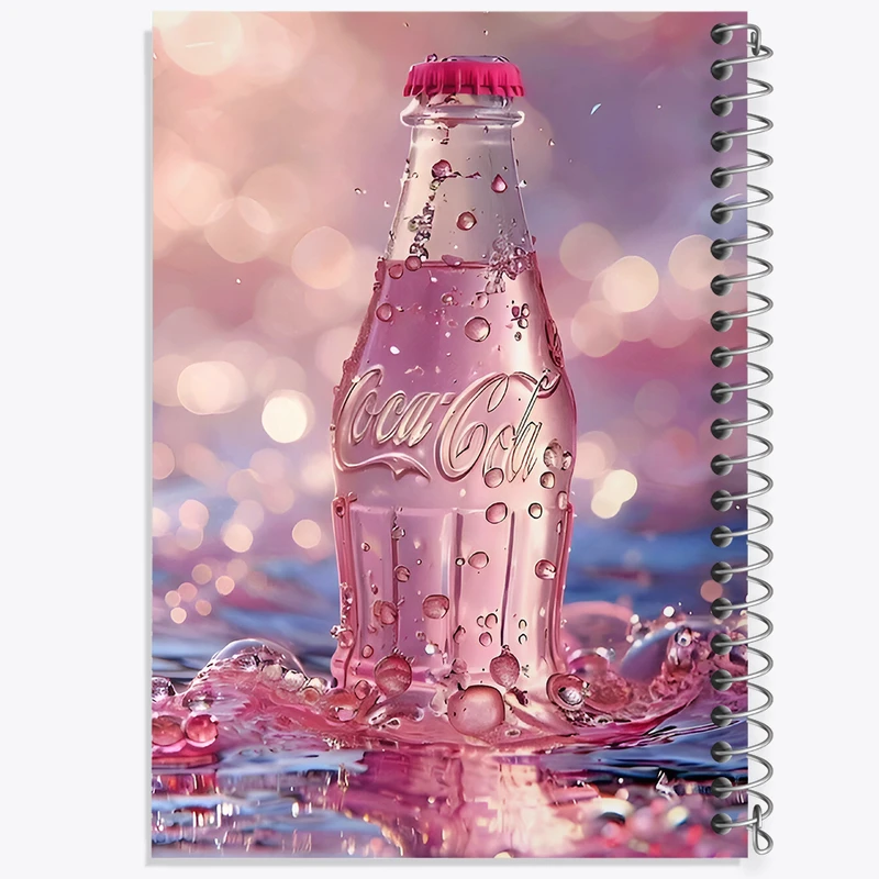 دفتر نقاشی 50 برگ خندالو طرح نوشابه کوکاکولای کیوت کد F7872