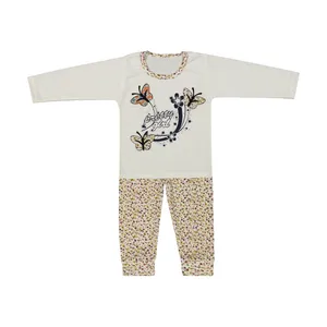 ست تی شرت و شلوار نوزادی دخترانه کد 26