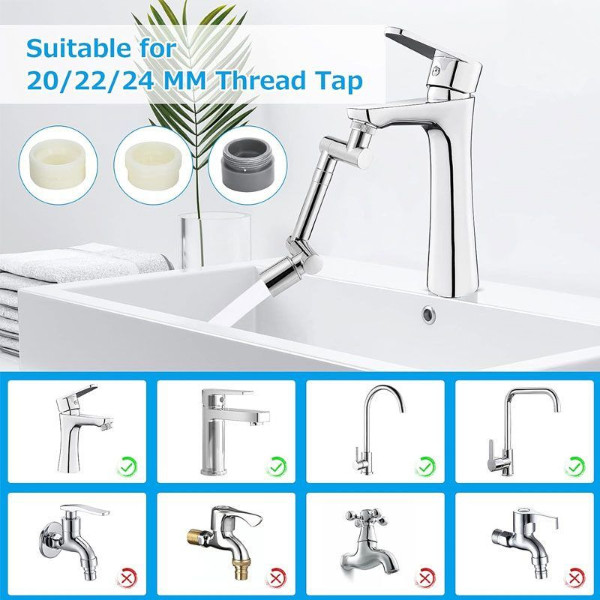 سر شیر کاهنده آب مدل 720 درجه کشویی