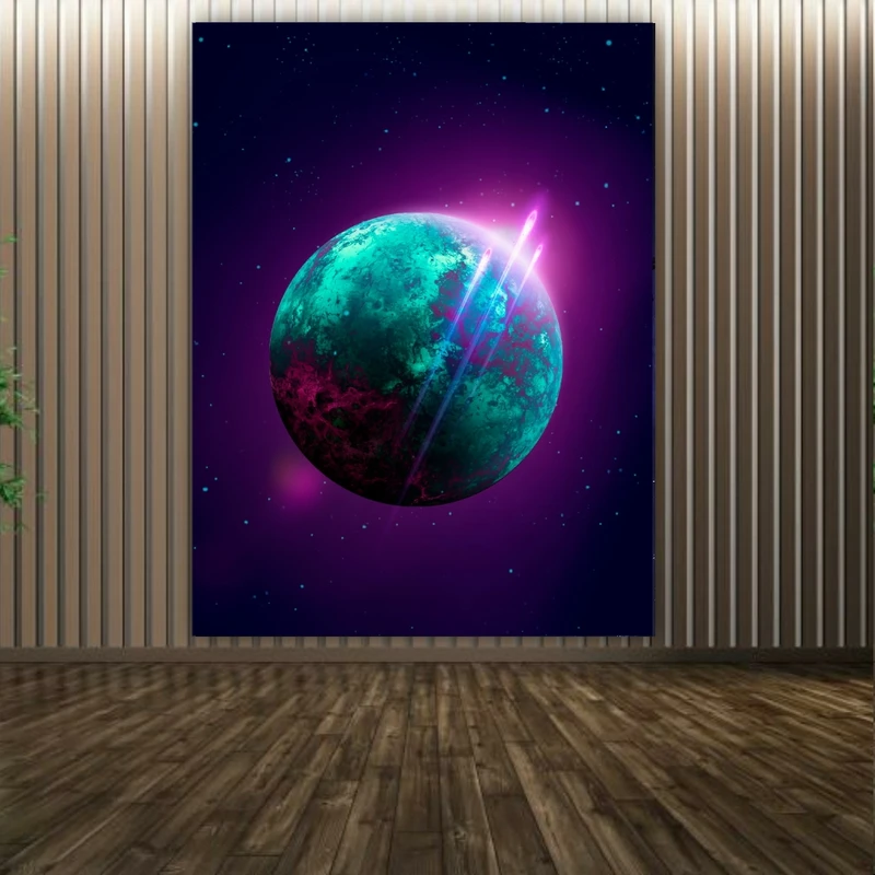 پوستر پارچه ای طرح سیاره منظومه شمسی کد BK1461