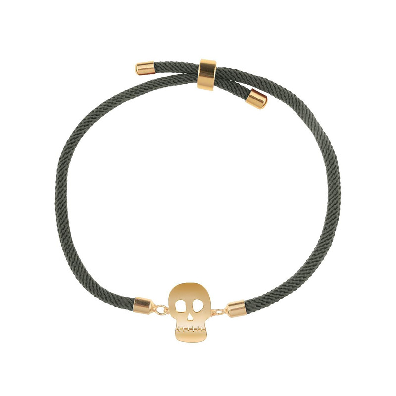 دستبند طلا 18 عیار زنانه مدوپد مدل جمجمه کد D27-10302