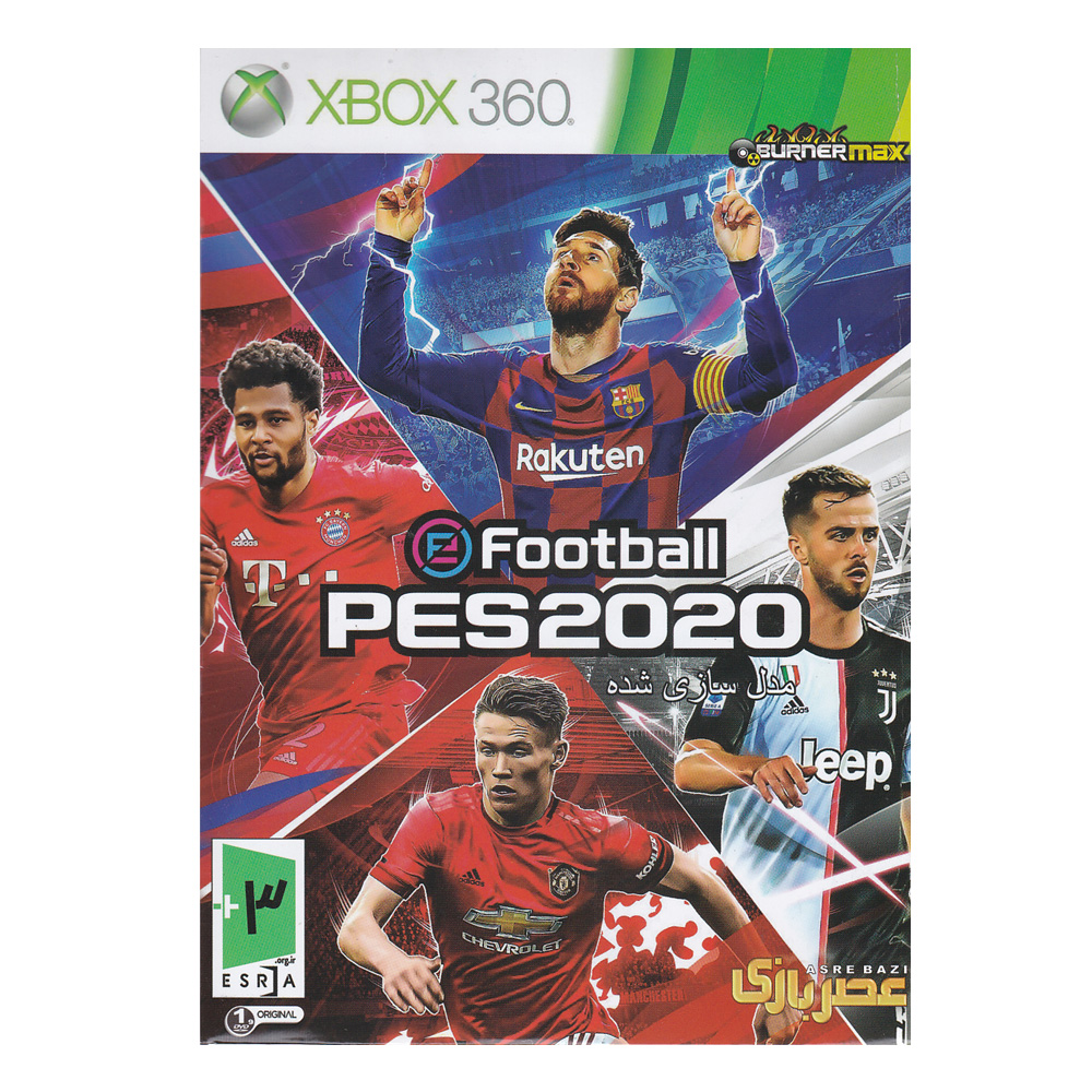 بازی efootball pes2020 مخصوص Xbox 360 نشر عصر بازی