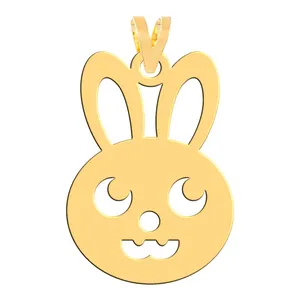 آویز گردنبند طلا 18 عیار زنانه فرشته مدل خرگوش  WNL-000412