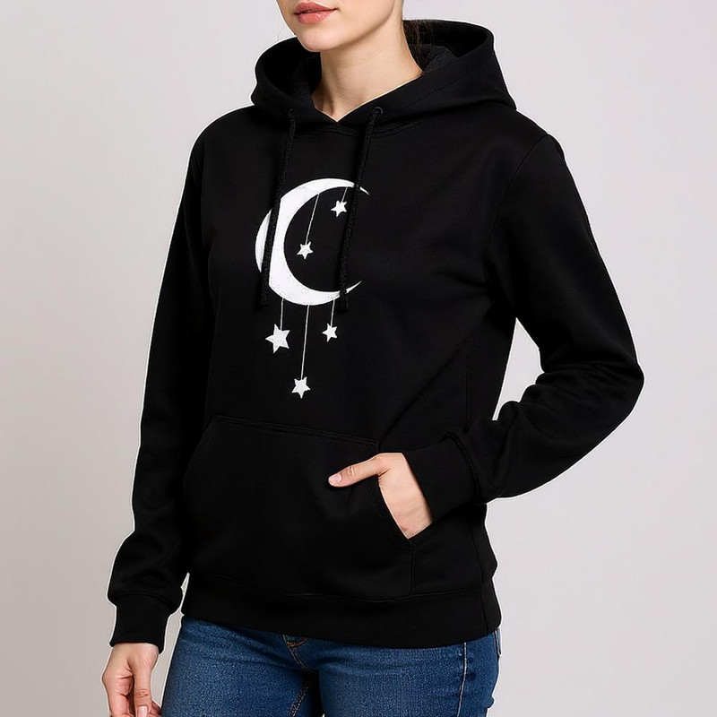 هودی زنانه مدل ماه F321