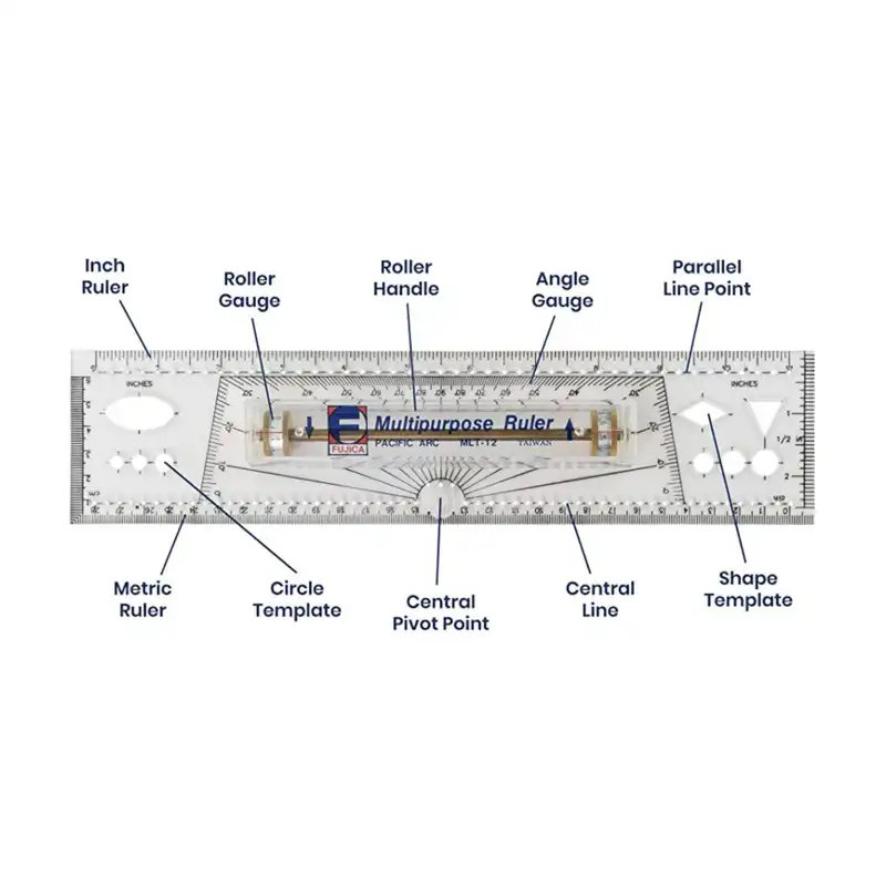 خط کش 29 سانتی متری فوجیکا مدل هاشورزن