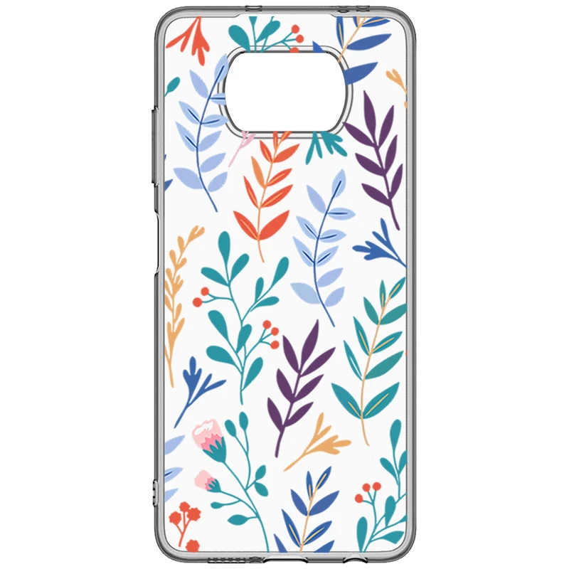 کاور طرح  Tiny Leaves مناسب برای گوشی موبایل شیائومی Poco X3