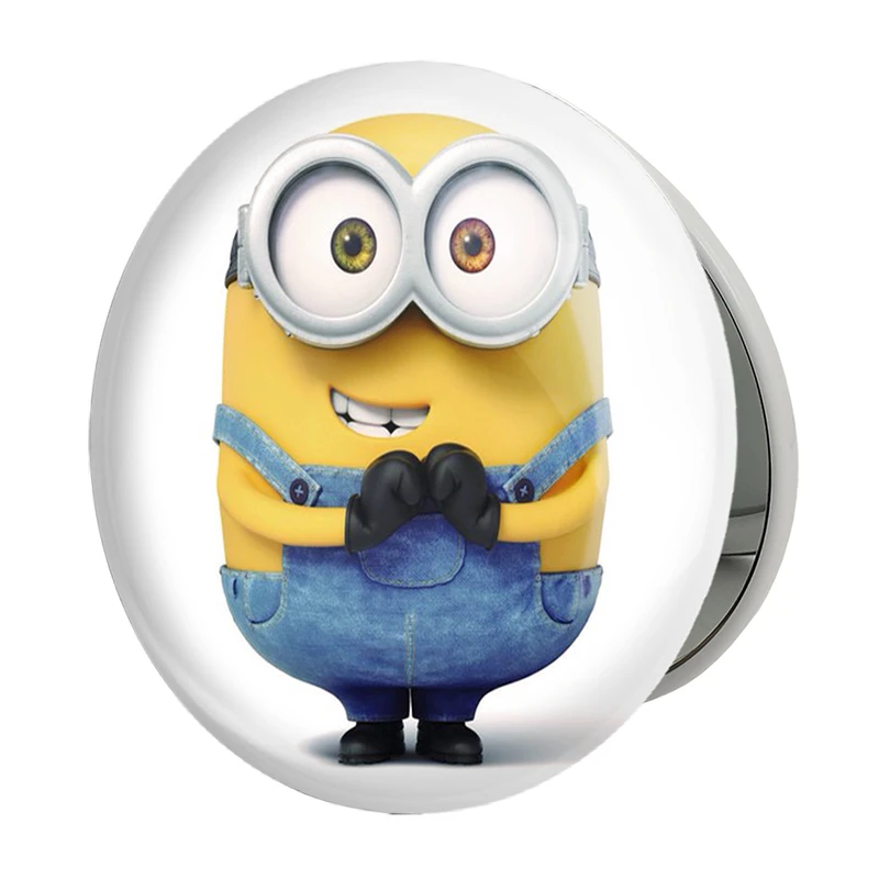 آینه جیبی خندالو طرح مینیون Minions مدل تاشو کد 2447 