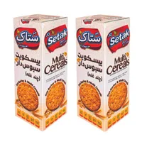 بیسکوییت سبوس دار چند غله ستاک - 370 گرم بسته 2 عددی