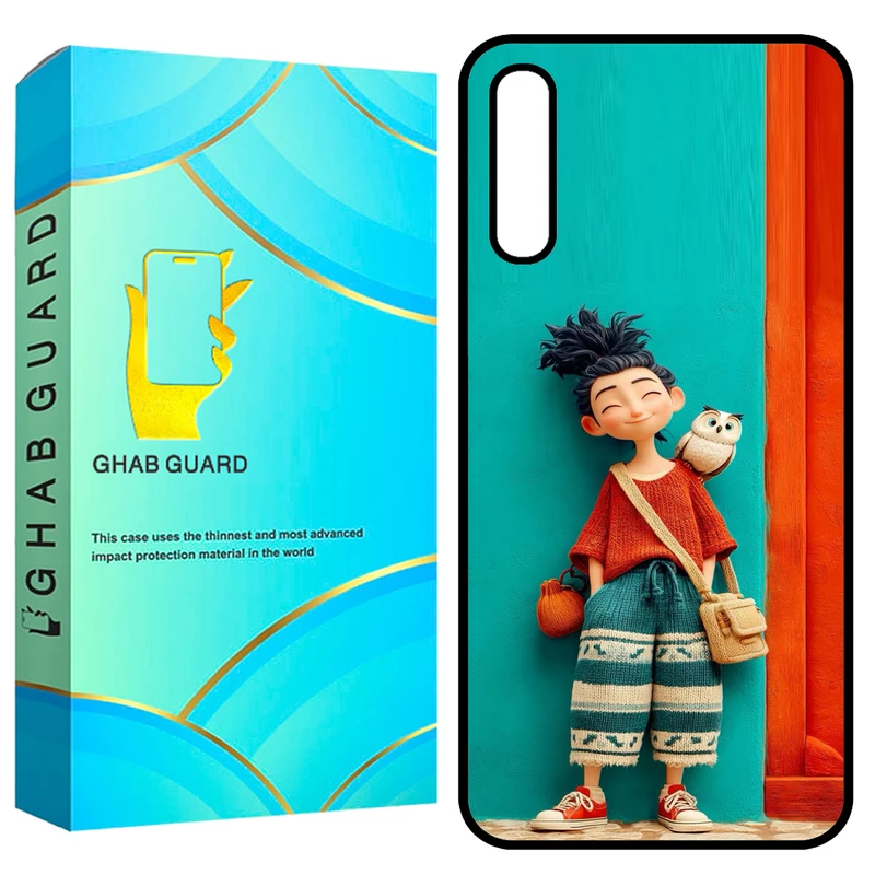 کاور قاب گارد طرح دختر و جغد مدل GCHPA50 مناسب برای گوشی موبایل سامسونگ Galaxy A50 / A50s / A30s