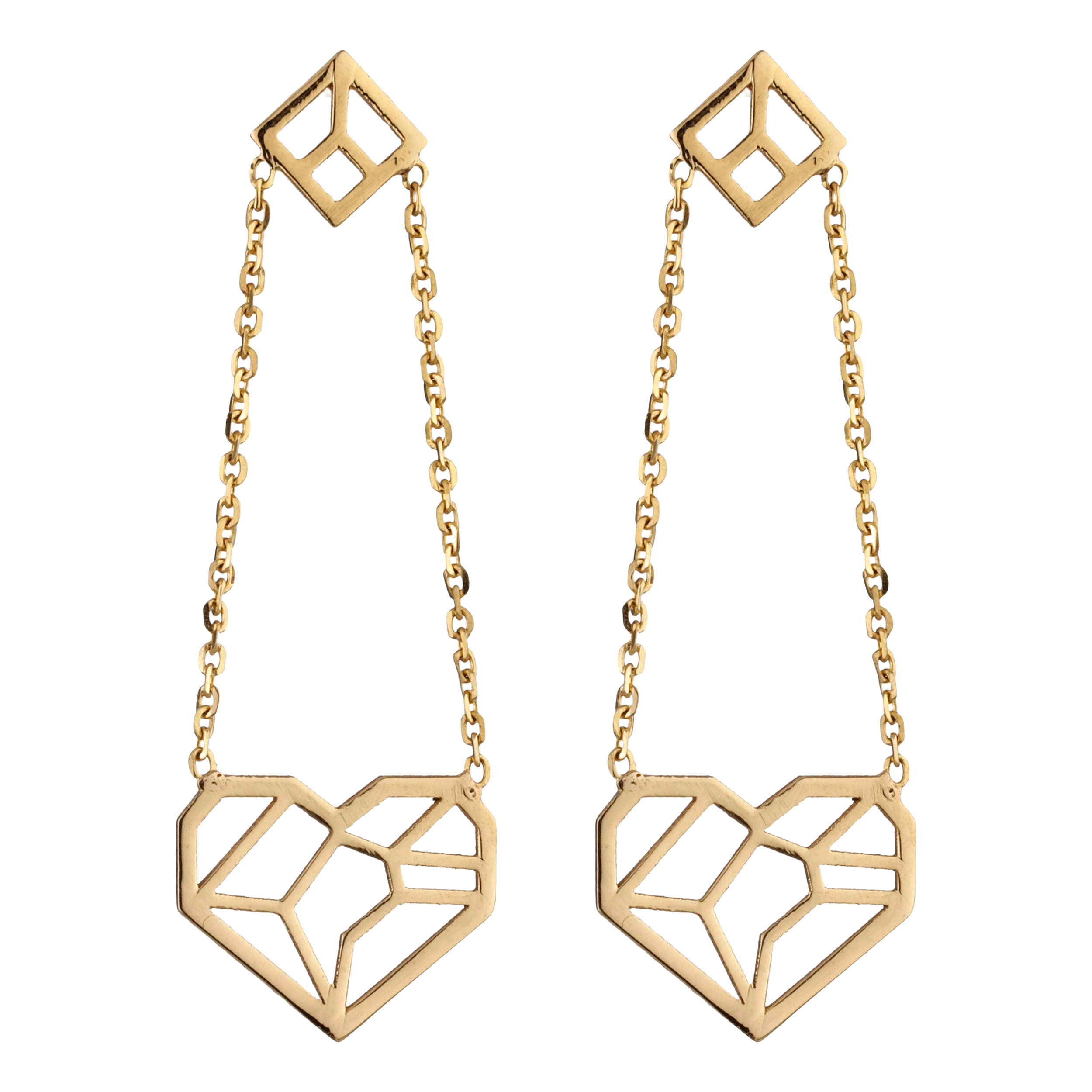 گوشواره طلا 18 عیار زنانه پرسته مدل we829