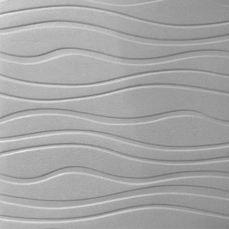 دیوارپوش مدل فومی پشت چسب دار طرح موج بسته 10 عددی