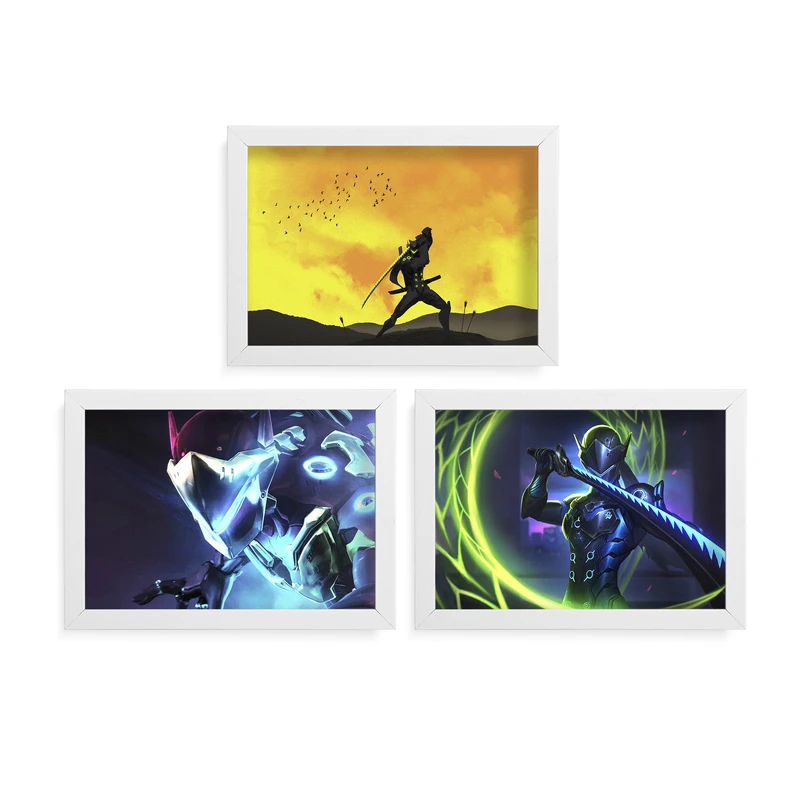 تابلو آرتیفن طرح OWERWATCH کد 138W مجموعه 3 عددی