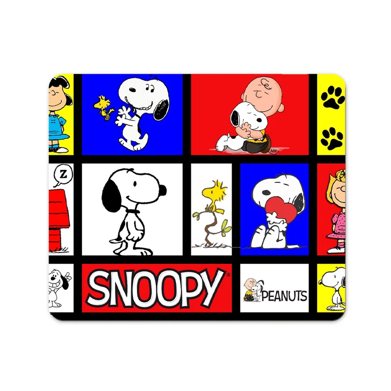 ماوس پد پاد آفرین مدل کارتونی اسنوپی کد P483 سایز 19*24 سانتی متر