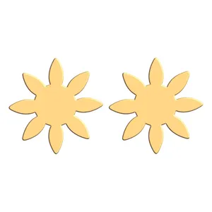 گوشواره طلا 18 عیار زنانه فرشته مدل طرح گل WEL-000180