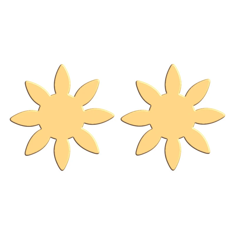 گوشواره طلا 18 عیار زنانه فرشته مدل طرح گل WEL-000180