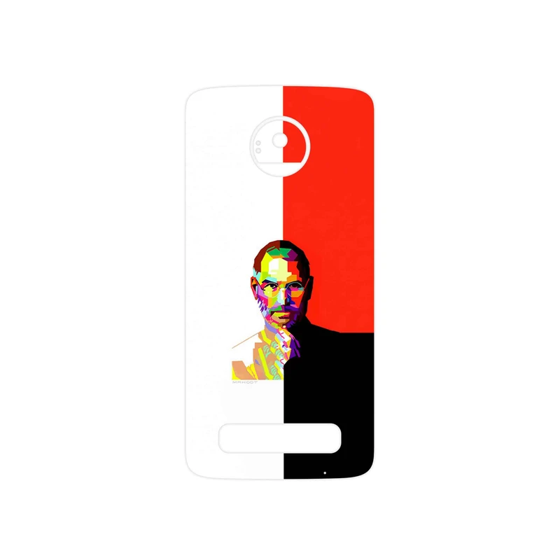 برچسب پوششی ماهوت مدل Collage of Steve Jobs 1 مناسب برای گوشی موبایل موتورولا Moto Z Play