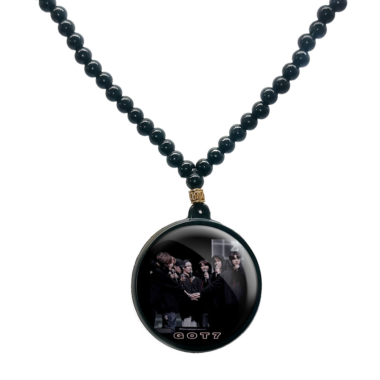گردنبند پرمانه طرح GOT7 کد pmd.19154 مدل دو طرفه