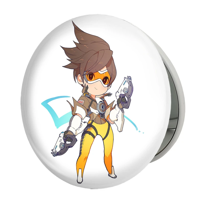 آینه جیبی خندالو طرح بازی اورواچ (Overwatch) مدل تاشو کد 31622