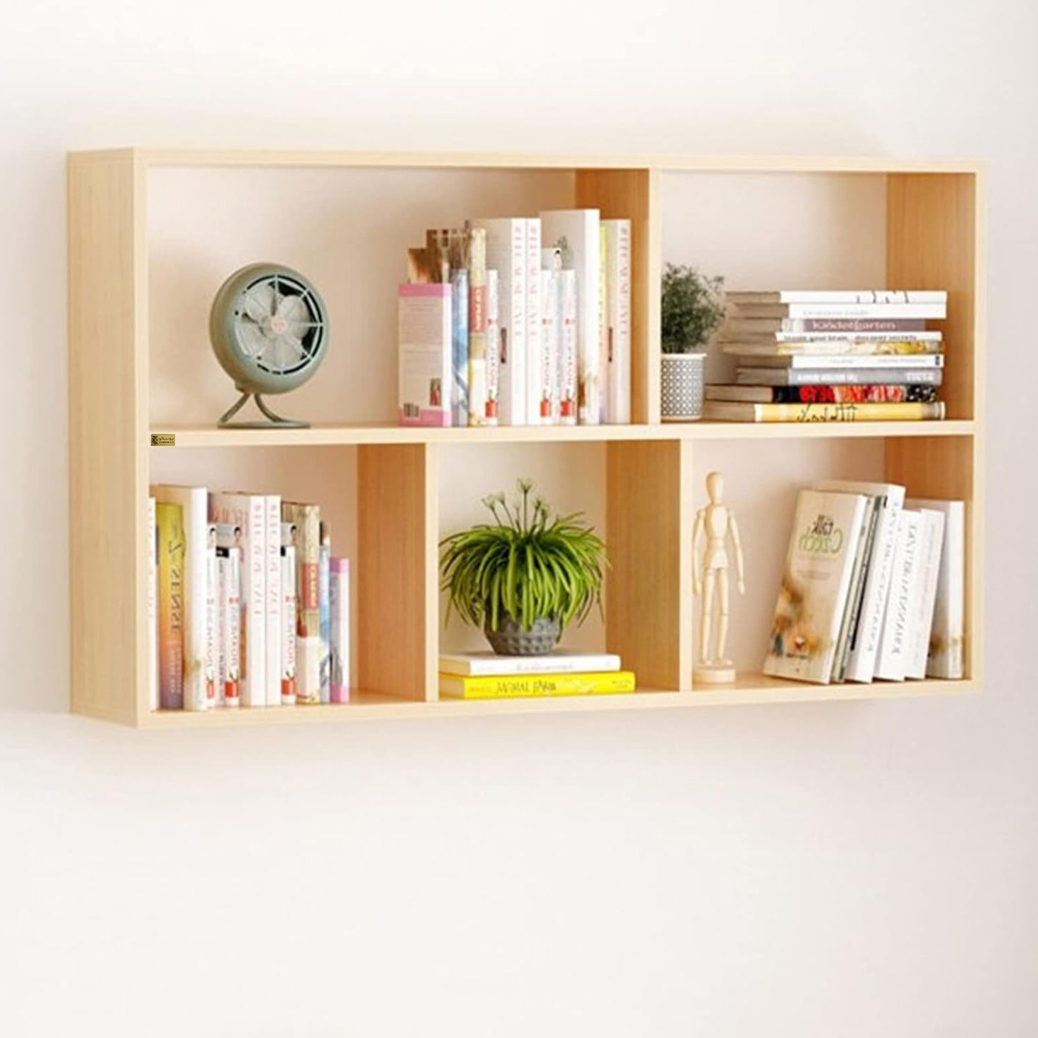کتابخانه دیواری پنج طبقه چوبیکو مدل ch730