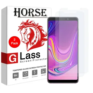 محافظ صفحه نمایش هورس مدل UCC مناسب برای گوشی موبایل سامسونگ Galaxy A9 2018 بسته دو عددی