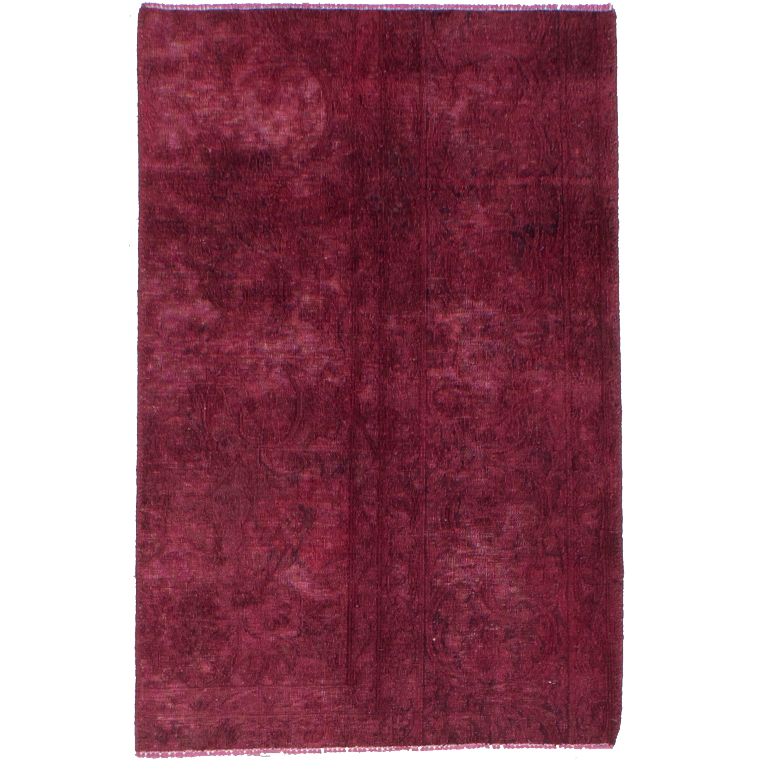 فرش دستبافت رنگ شده یک متری نیروانا کد 9655