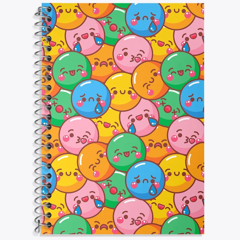 دفتر لغت 50 برگ خندالو طرح ایموجی کد N331