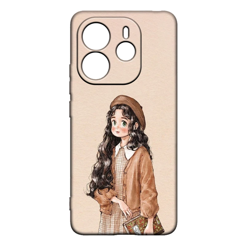 کاور طرح دخترانه کد 98 مناسب برای گوشی موبایل شیائومی Redmi Note 14 4G