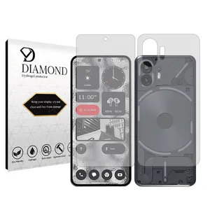 Diamond Tough model transparent screen protector suitable for Nothing Phone 2 mobile phone along with the back protector