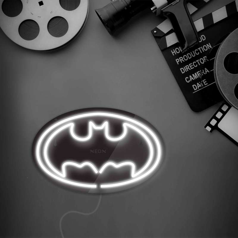 چراغ دیواری نئون دیزاین طرح Batman-BL_WHT