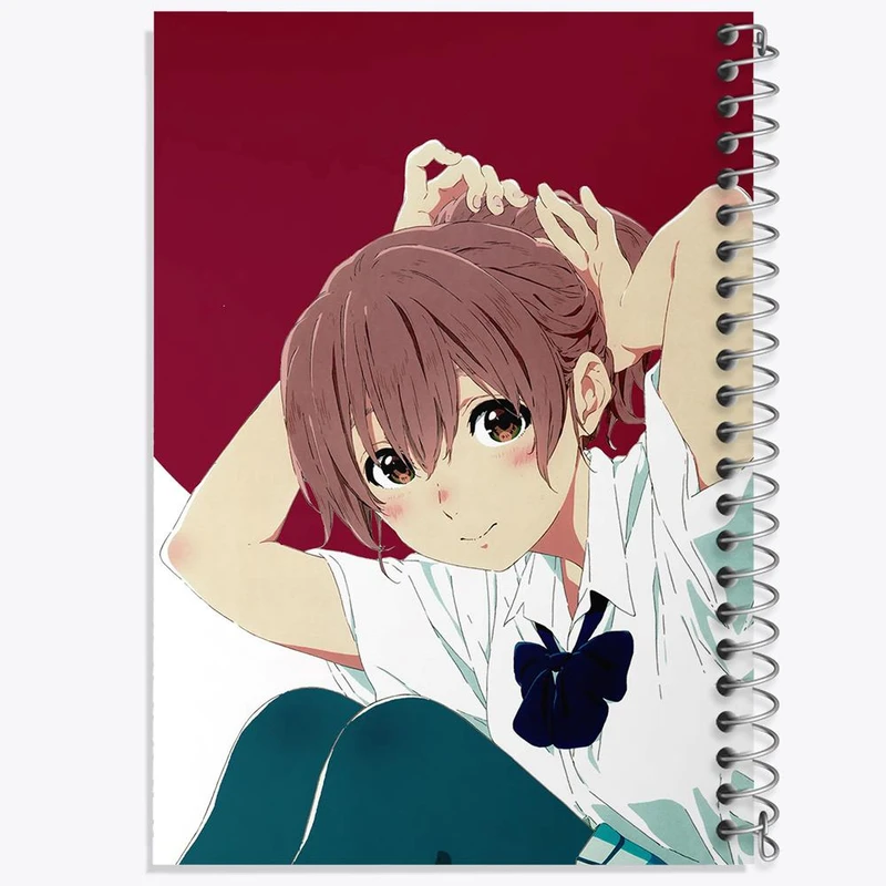 دفتر شطرنجی 50 برگ خندالو طرح شوکو نیشیمیا انیمه سایلنت ویس A Silent Voice کد 15817