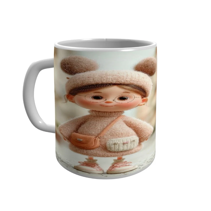 ماگ پاد آفرین مدل دخترک عینکی ناز 